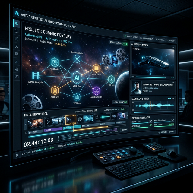 MovieCreator Cinematic Dashboard